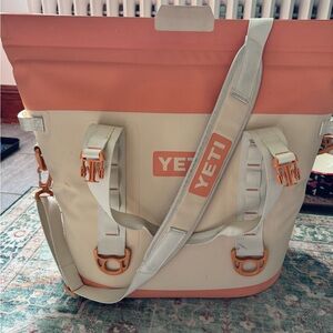M30 Tote Soft Cooler YETI special edition color Cream and Orange